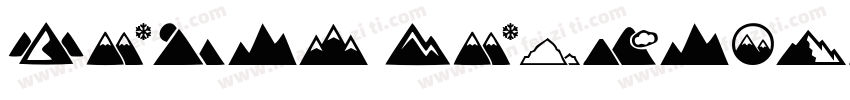 North Mountain字体转换